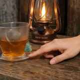 Green Aventurine Gemstone Tea Strainer · size