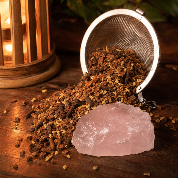 Rose Quartz Gemstone Tea Strainer · hero