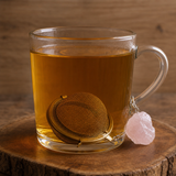 Rose Quartz Gemstone Tea Strainer · how-to