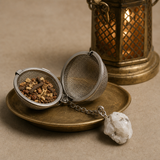 Rainbow Moonstone Gemstone Tea Strainer · hero