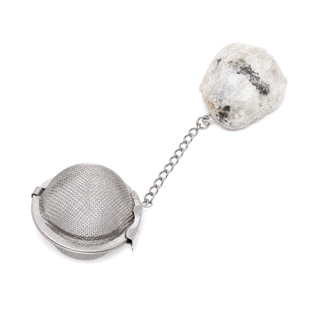 Rainbow Moonstone Gemstone Tea Strainer · packshot