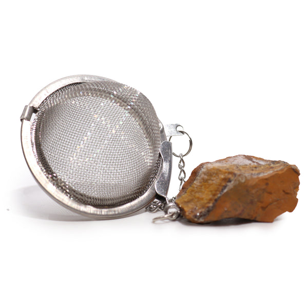 Gold Tigers Eye Tea Strainer