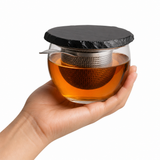 Black Obsidian Gemstone Tea Strainer · size