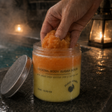 Peach Sangria Sugar Body Scrub · in-use