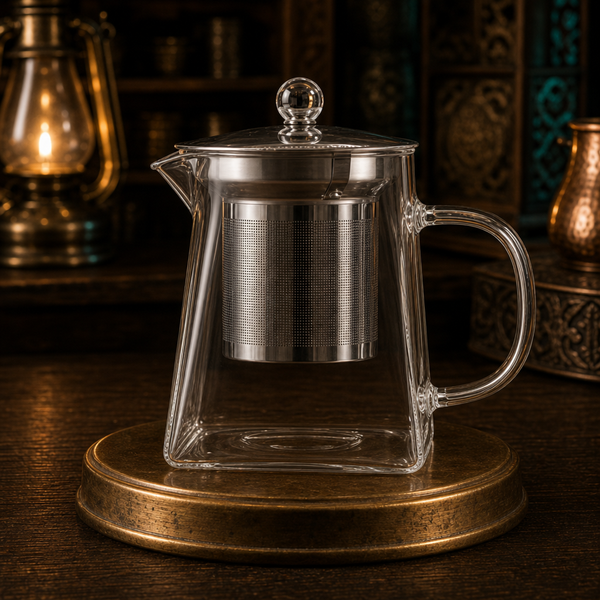 Tower Infuser 350ml · Boxed — empty front-and-centre Brew Basin hero
