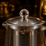 Flask Infuser 350ml — lid and infuser macro detail