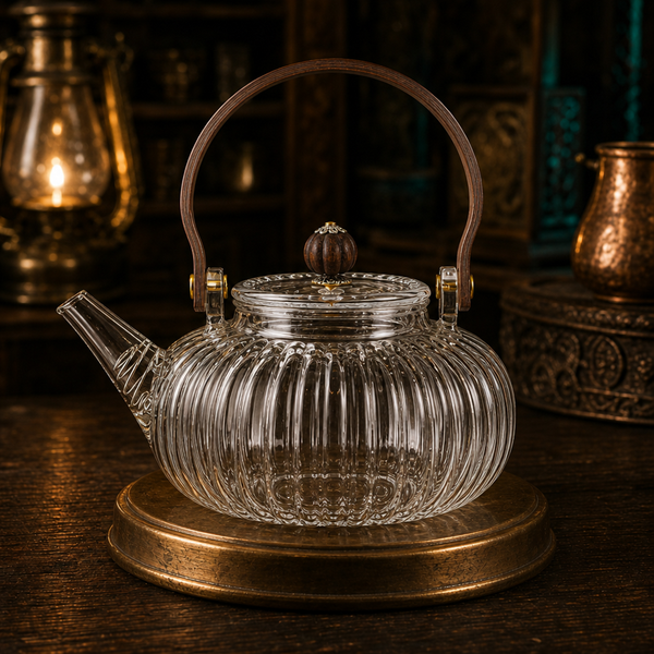 Clear Ribbed Pearl 850ml — empty front-and-centre Brew Basin hero