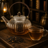 Cinnamon Black Tea · brewing scene