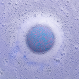 Baby Powder Bath Bombs · in-use fizz