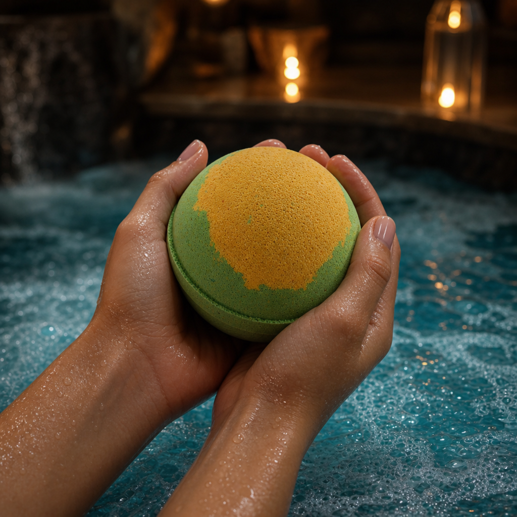 Apple Pie & Custard Bath Bombs · size
