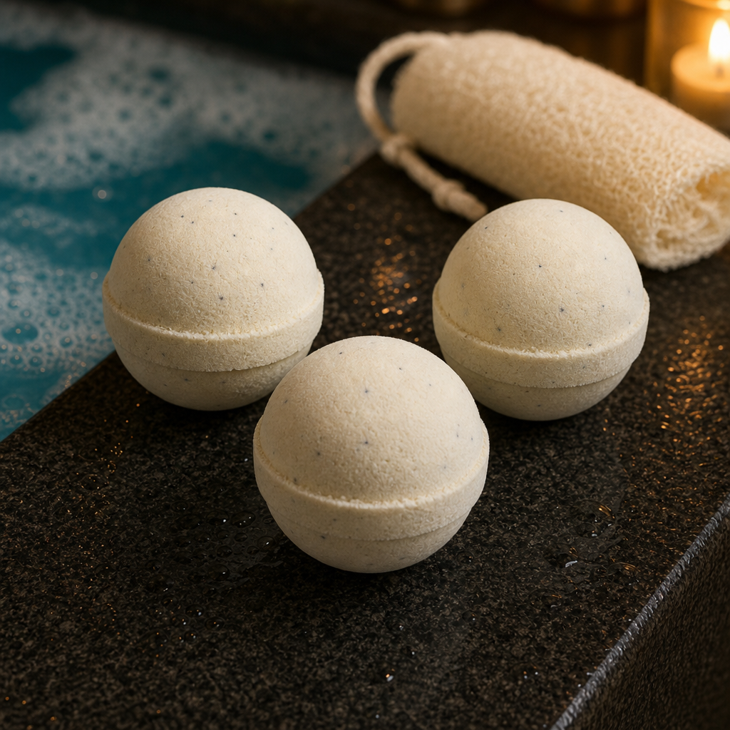 Simply Vanilla Bath Bombs · hero