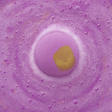 Pink Charlotte Bath Bomb · in-use fizz