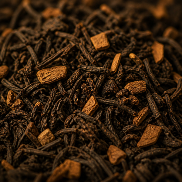 Cinnamon Black Tea · loose-leaf detail
