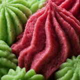 Strawberry & Kiwi Whipped Soap · macro