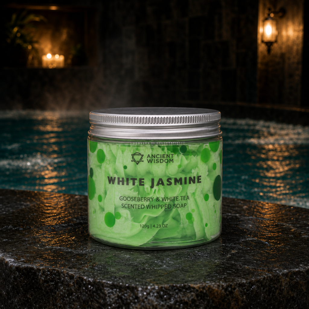 White Jasmine Whipped Soap · hero