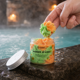 Mango & Lime Whipped Soap · in-use