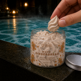 Warm Gingerbread Whipped Soap · in-use
