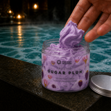 Frosted Sugar Plum Whipped Soap · in-use