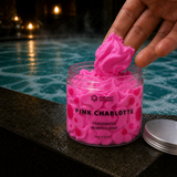 Pink Charlotte Whipped Soap · in-use