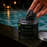 Graveyard Shift Whipped Soap · in-use